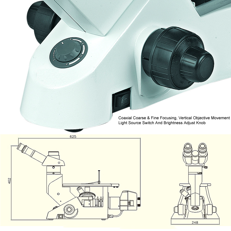 Inverted Metallurgical Microscope YR0258 – 3